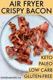 With This Recipe For Crispy Air Fryer Bacon You Can Cook Up A Healthier Version Of Crav Air Fryer Recipes Healthy Air Fryer Oven Recipes Air Fryer Recipes Easy