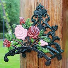Inside measurement (where hose rests) is 6 wide x 6 high. Hose Holder Cast Iron Rose Flower Decorative Hose Reel Hanger Antique Garden Hose Holder Wall Mounted Lawn Garden Equipment Home Glass Cherries Ashtray Manufacturersashtray Boy Aliexpress