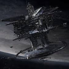 Artstation Mitchell Stuart Science Fiction Art Space Station Spaceship Design