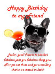Cheers To Another Fabulous Year Happy Birthday Card For Friends Birthday Greeting Cards By Davia
