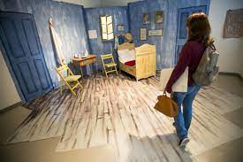 Whether you are a fan of vincent van gogh's art or just a lover of immersive experiences, you are going to appreciate this quick trip to the master's bedroom at 2, place lamartine in arles, france, known as the yellow house from they are located in amsterdam, chicago and paris, respectively. Unl Art Students Convert Van Gogh S Bedroom To Study Lounge Photo Op Education Journalstar Com