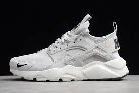 Black And White Huaraches Womens Nike Air Huarache Run Ultra Suede Id Grey Black White 829669 101 Nike Air Huarache Huaraches Air Huarache
