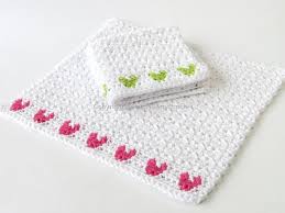 Baby blanket knit with an 8 row repeat leaf vine lace and 12 row repeat peas pattern. Loop Stitch Braid Baby Blanket Happyberry