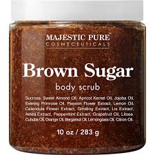 Amazon Com Brown Sugar Body Scrub For Cellulite And Exfoliation Natural Body Scrub Reduces The Appearances Of Cellulite Stretch Marks Acne And Varicose Veins 10 Ounces Beauty