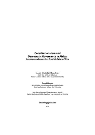 Retrouvez chaque semaine des conseils de nos rédacteurs. Constitutionalism And Democratic Governance In Africa Pulp