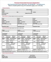 Please complete the below form, this will allow us to obtain dozens of quotes from the top insurance carriers available. 10 Insurance Application Forms Pdf Free Premium Templates