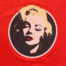 Vintage Early 1980s Platinum Blonde Marlyn Monroe Ringer Tee Single Stitch  50/50