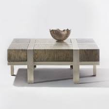 Fancy face top in french truffle finish. Leigh Cocktail Table Bernhardt