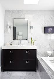Mallin Cres Master Bath Contemporary Bathroom Elegant Bathroom White Marble Bathrooms Black White Bathrooms