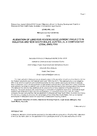 Institut latihan dewan bandaraya kuala lumpur (idb). Pdf Alienation Of Land For Housing Development Projects In Malaysia And New South Wales Australia A Comparative Legal Analysis Nuarrual Hilal M D Dahlan Academia Edu