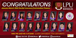 Jan-Mar 2022 Dentist Licensure Exam Passers - Lyceum of the Philippines  University - Batangas