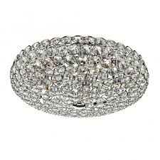 Very high ceiling lights and very low ceiling lights in both traditional and modern styles. Flush Circular Ceiling Chandelier Style Light In Chrome Crystal