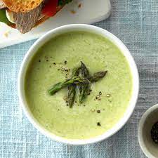 Cheesy Cream Of Asparagus Soup Recipe Cream Of Asparagus Soup Homemade Soup Recipe Asparagus Soup