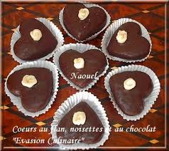 Coeurs Au Flan Noisette Et Chocolat Evasion Culinaire Patisserie Orientale Chocolat Gateau Algerien