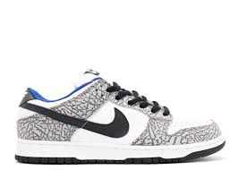 Combining nike's rich heritage of hoops and supreme new york's coveted skate style, the sb dunk low is the perfect pairing of basketball aesthetics and. Supreme X Dunk Low Pro Sb White Cement Nike 304292 001 White Black Cement Grey Flight Club