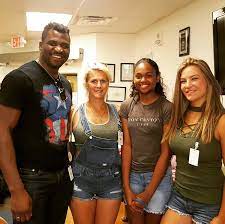 It was a pleasure to train a bit with my friend @officialmic. Cindy Dandois On Twitter Teamngannou Francis Ngannou