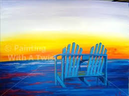 Maybe you would like to learn more about one of these? Beach Chairs At Sunset 35 5 19 2012 Colorado Springs Co East Painting Canvas And Cocktails Wine And Paint Night