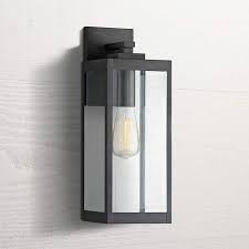 The durable steel construction and weather resistance make it a utilitarian and affordable choice for your home exterior illumination. Quoizel Westover 17 High Earth Black Outdoor Wall Light 67f33 Lamps Plus