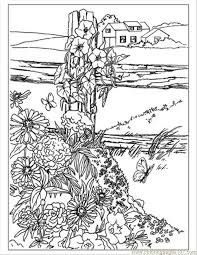 Life's a garden coloring page love rachel's work as much as i do? 10 Pics Of Garden Landscape Coloring Pages Secret Garden Coloring Home