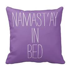 The custom pillow case is without buttons, and has an opening on the side. Namastay In Bed Pillow Case Buy Online In Guernsey At Guernsey Desertcart Com Productid 31686057