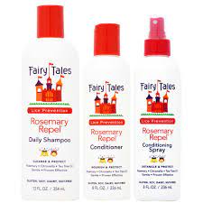 We are fairytales haircare based in wayne , usa. Amazon Com Fairy Tales Rosemary Repel Shampoo Conditioner Conditioning Spray Trio Set With Sleek Steel Pin Tail Comb 12 Oz 8 Oz 8 Oz Trio Kit Beauty