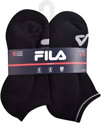 FILA Women's 10 Pack No Show Socks, Black (6 Pack), One Size at Amazon  Women’s Clothing store