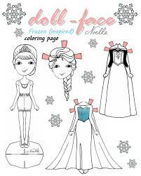 Maybe you would like to learn more about one of these? Disney S Frozen Inspired Doll Face Coloring Page Etsy In 2021 Paper Dolls Printable Paper Dolls Coloring Pages