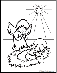 It comes from an old catholic missal, so you might want to use coloring pencils for the many tiny details. 151 Kids Christmas Coloring Pictures Nativities Merry Christmas