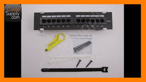 The diagram below illustrates cabling when there's. How To Install A 12 Port Cat5e Cat6 Wall Mount Patch Panel Youtube