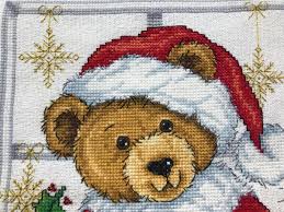 Teddy boy bears counted cross stitch pattern by tereena clarke to download and print online. Stitching Hd Christmas Teddy Ohsewcrafty