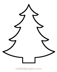 Christmas Tree Template Christmas Tree Template Free Printable Christmas Tree Outlines