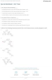 Be sure to show your lists! Quiz Worksheet Avl Trees Study Com