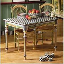 Farmhouse Table Whimsical Painted Furniture Funky Painted Furniture Mackenzie Childs Furniture