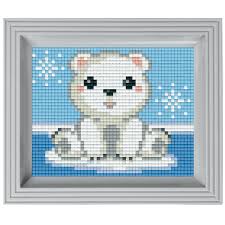 Voir plus d'idées sur le thème pixel art, pixel art à imprimer, modele pixel art. Kit Pixel Cadeau Ourson Polaire Kit Plaque Pixelhobby C Ids Pixelhobby