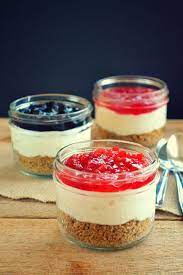 This No Bake Cheesecake Is Perfect For All Of The Cheesecake Lovers Out There Mason Jar Desserts Desserts Mason Jar Meals