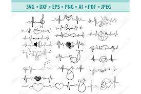 Download Heartbeat Svg Printable Design Vector Pulse Clipart Ekg Heart Beat Shirt Design Healthcare Digital Design Cardiac Pulse Svg Silhouette Art Collectibles Drawing Illustration Delage Com Br