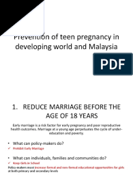 Many of these births were from unwed pregnancies. Prevention Of Teen Pregnancy In Developing World And Malaysia Teenage Pregnancy Birth Control
