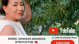 Model Sanabar Aidarova, Kyrgyzstan 🇰🇬 with CMG Paris Fashion Week