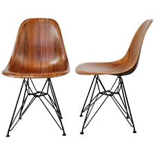 Pair Of Eames Herman Miller Palisander Eiffel Base Shell Chairs Shell Chair Eames Chair