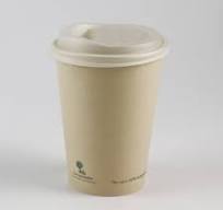 Custom Printed 100% Compostable Biodegradable 12 Oz PLA Coating Coffee  Paper Cups