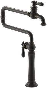 Deck mount pot filler faucet. Kohler Artifacts Single Hole Deck Mount Pot Filler With 22 Extended Spout Wayfair