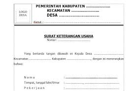 Rekomendasi dari kepala desa setempat diatas kop surat Contoh Surat Keterangan Usaha Bantuan Bpum Atau Blt Umkm Contoh Surat