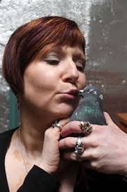 Animal-lover Ingrid Cole offers creature comforts to Preep the pigeon