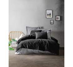 Taç fraser saten çift kişilik nevresim takımı siyah. Plain Cift Kisilik Nevresim Takimi Siyah Gri