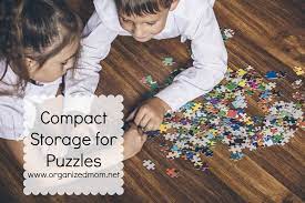 A new jigsaw puzzle game added daily. Compact Storage For Jigsaw Puzzles The Organized Mom