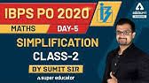 We would like to show you a description here but the site won't allow us. Ibps Po 2020 Day 4 Simplification Class 1 Sumit Sir Adda247 Youtube