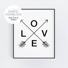 Love Arrow Printable Art Modern Arrow Wall Decor Black And White Typography Print Word Art Arrow Poster Love Wall Decor Printable Art In 2020 Typography Prints Printable Art Arrow Wall Decor