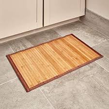 Idesign Formbu Bamboo Floor Mat Non Skid Water Resistant Runner Rug For Bathroom Kitchen Entryway Hall In 2020 Bamboo Flooring Bamboo Bath Mats Runner Rug Entryway