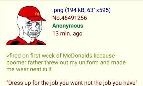 Anon works at Mcdonalds : rgreentext