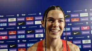 Claire Bryant after 4th place in Long Jump in London